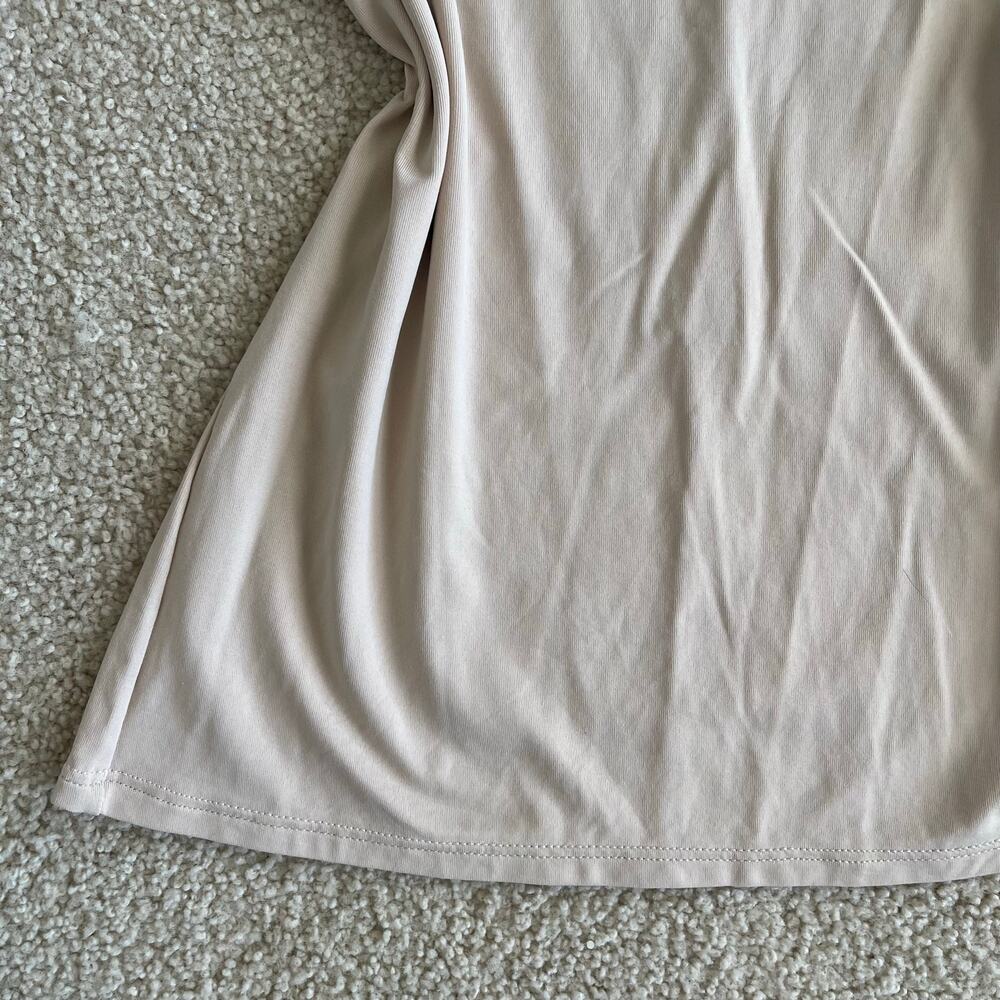 Y2K Cream Lace Trim Coquette V Neck Cami - size M - Picture 2 of 6